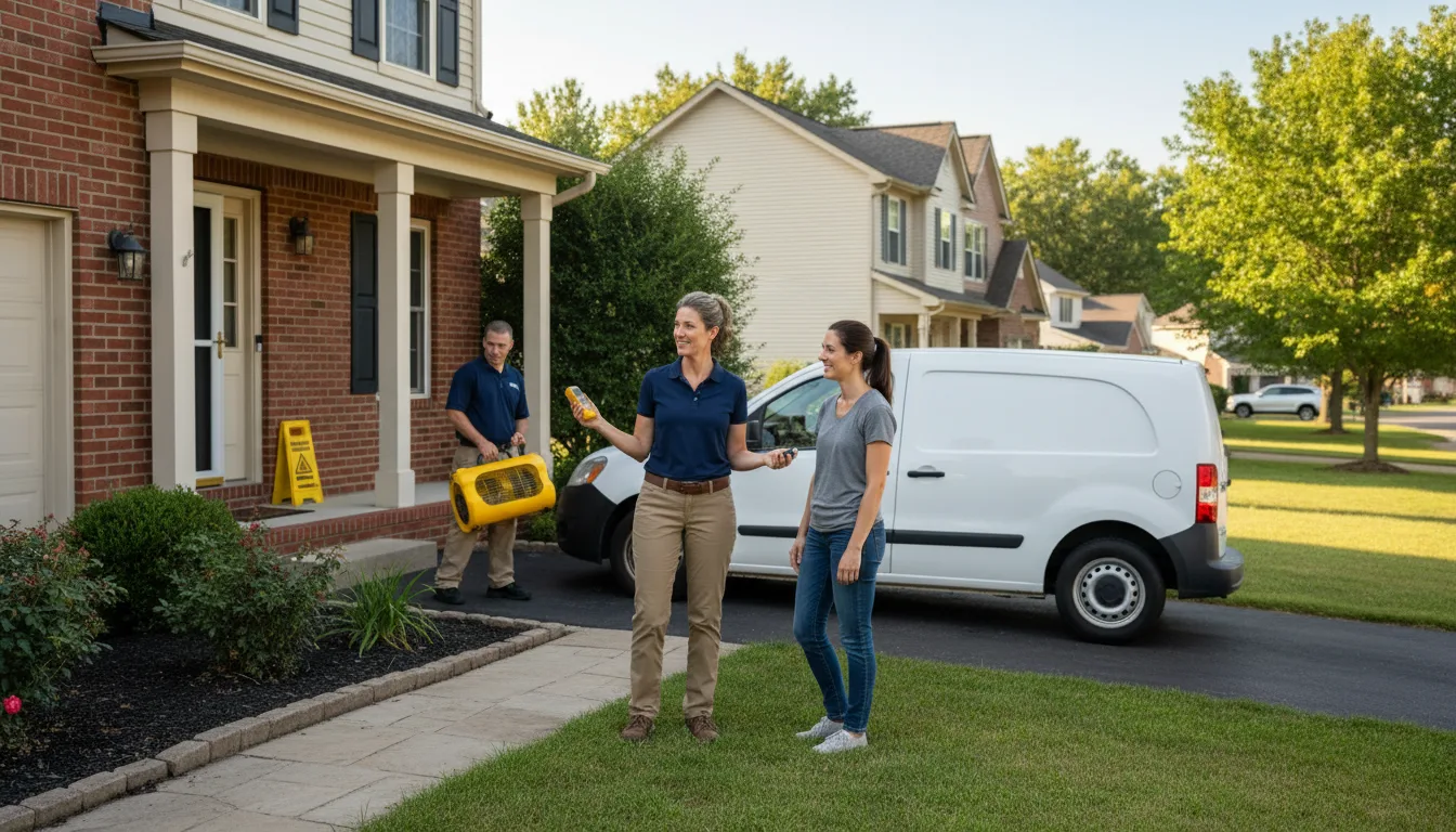 Residential water damage restoration in Tippo, MS